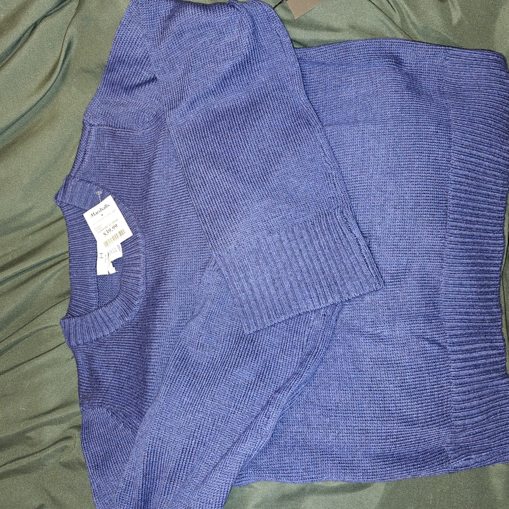 NWT Merino Blue Sweater